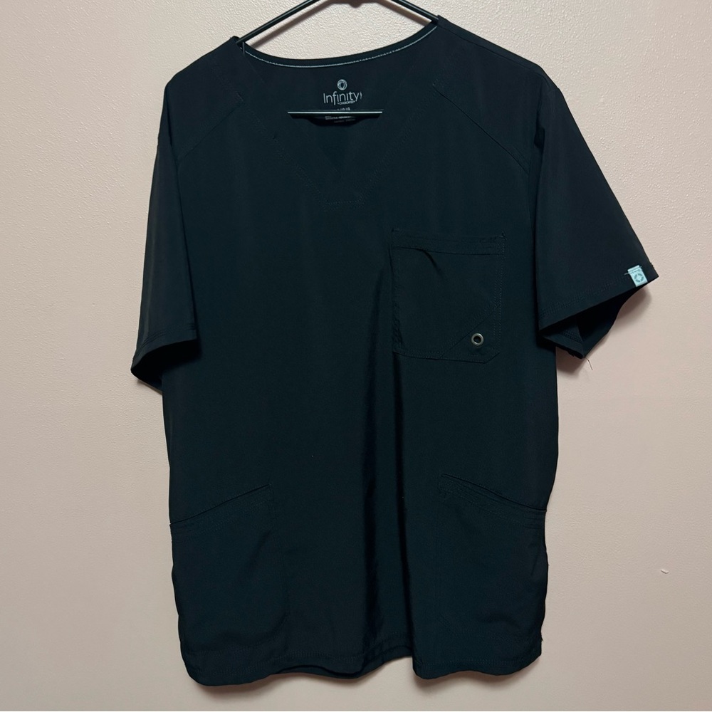Cherokee Black Men's Short Sleeve Scrubs